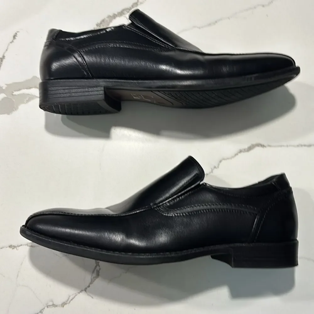 Bruno Marc Men's Black Square Toe Oxfords Dress Shoes Classic Slip on Formal 8.5